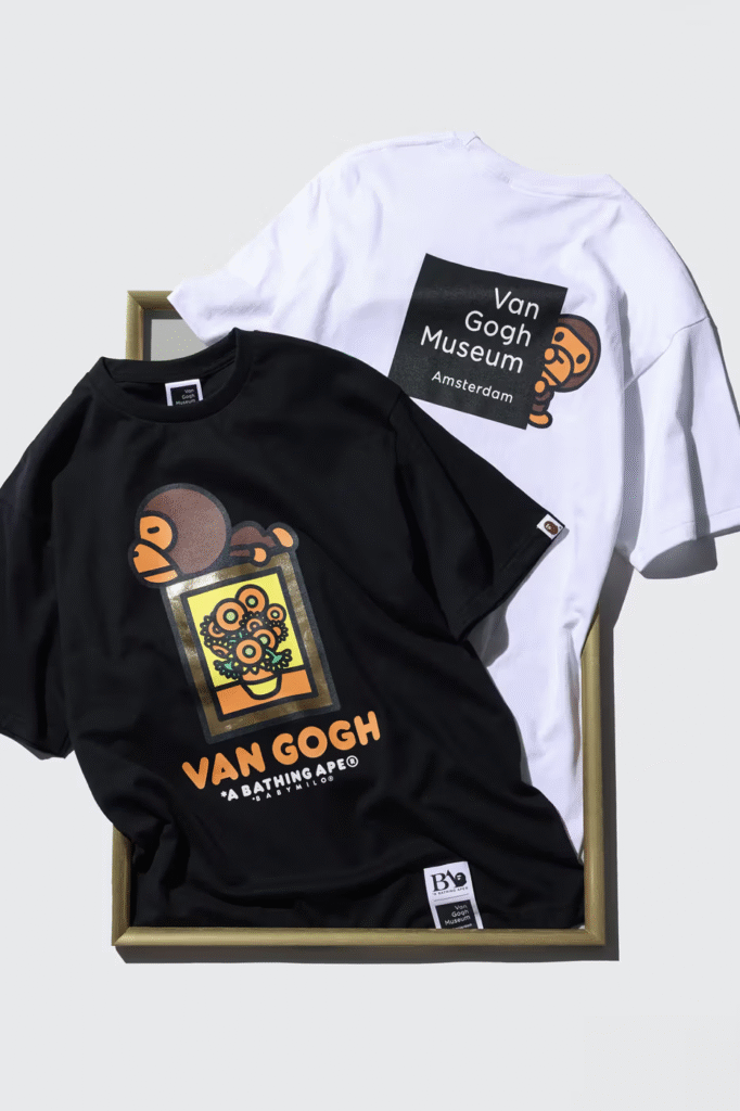BAPE e Museu Van Gogh lançam collab inédita que une arte clássica e streetwear