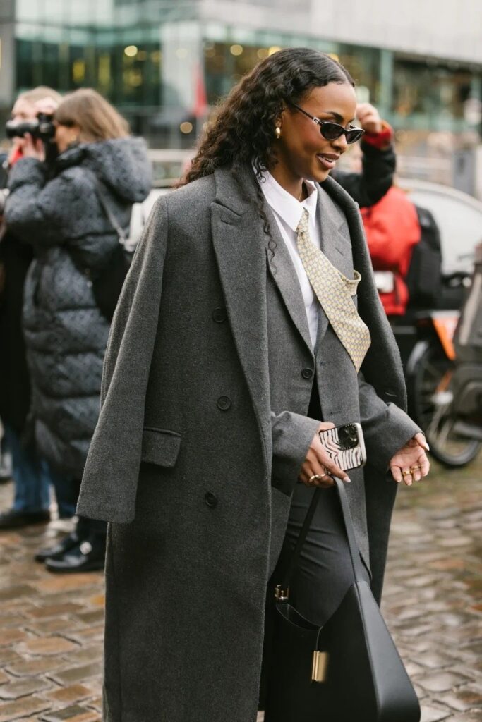 tendência dos conjuntos de alfaiataria no street style
