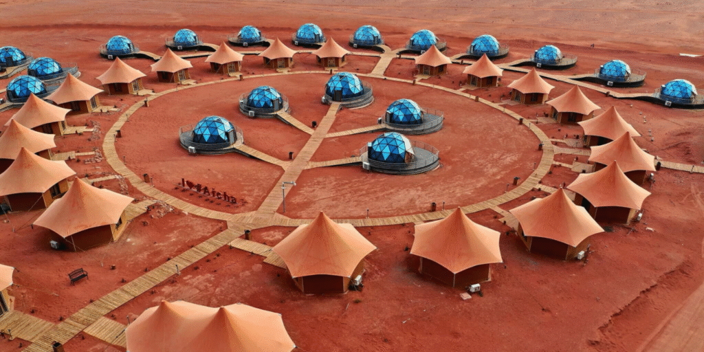 Hotel no Deserto da Jordânia