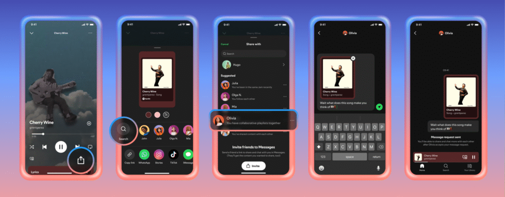 Uma nova forma de compartilhar música: Spotify lança DMs