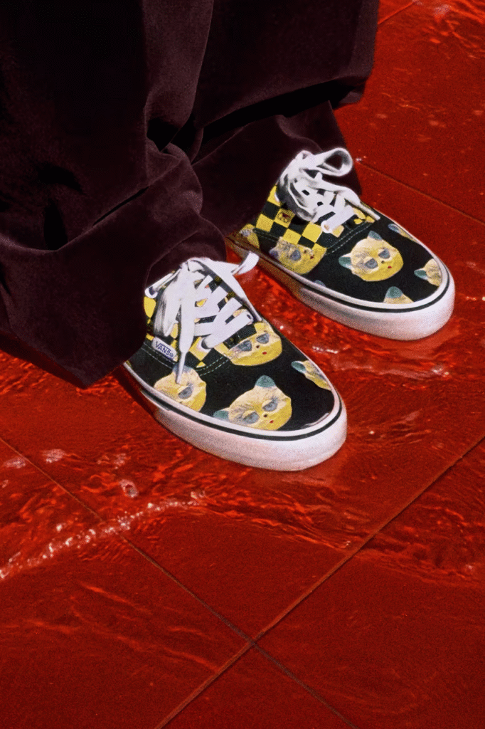 Valentino x Vans campanha gerada por IA