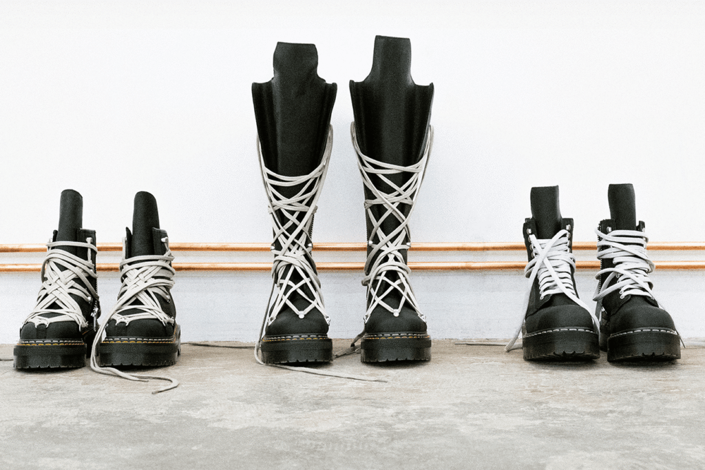 Rick Owens e Dr. Martens apresentam nova coleção de botas