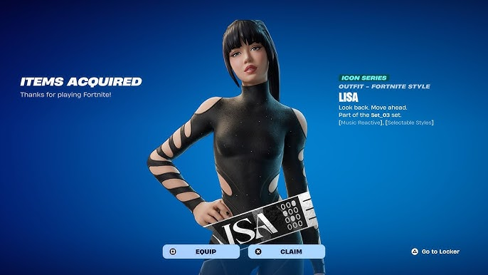 Fortnite Festival: Lisa do BLACKPINK vira a skin princial da Season 12 do evento