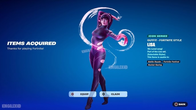 Fortnite Festival: Lisa do BLACKPINK vira a skin princial da Season 12 do evento
