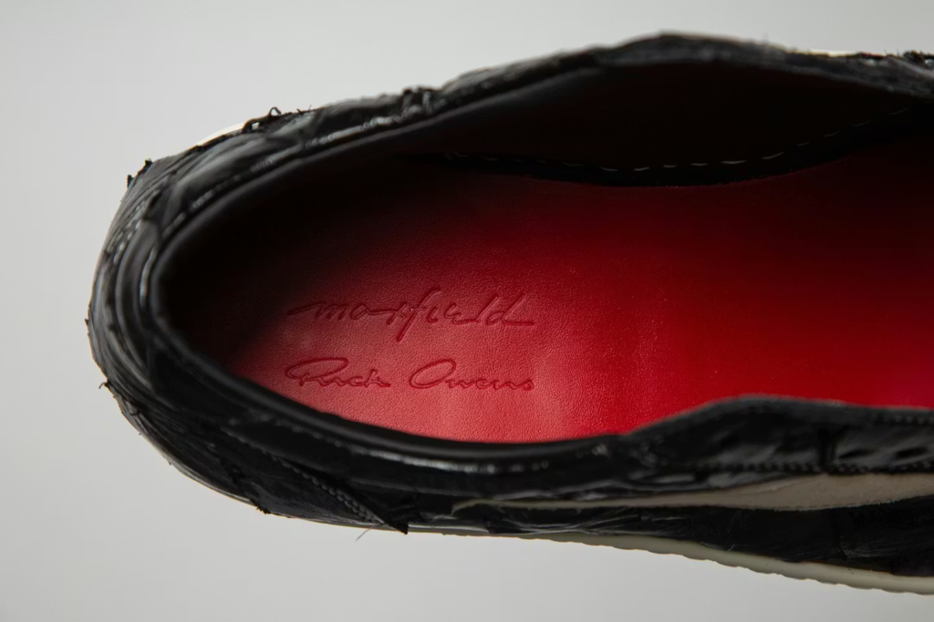 Rick Owens Maxfield transforma couro de peixe em sneaker