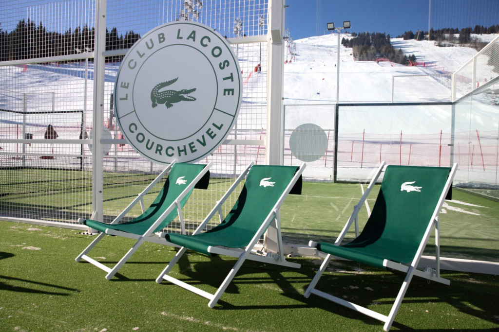 Lacoste em Courchevel inaugura suas primeiras quadras de padel