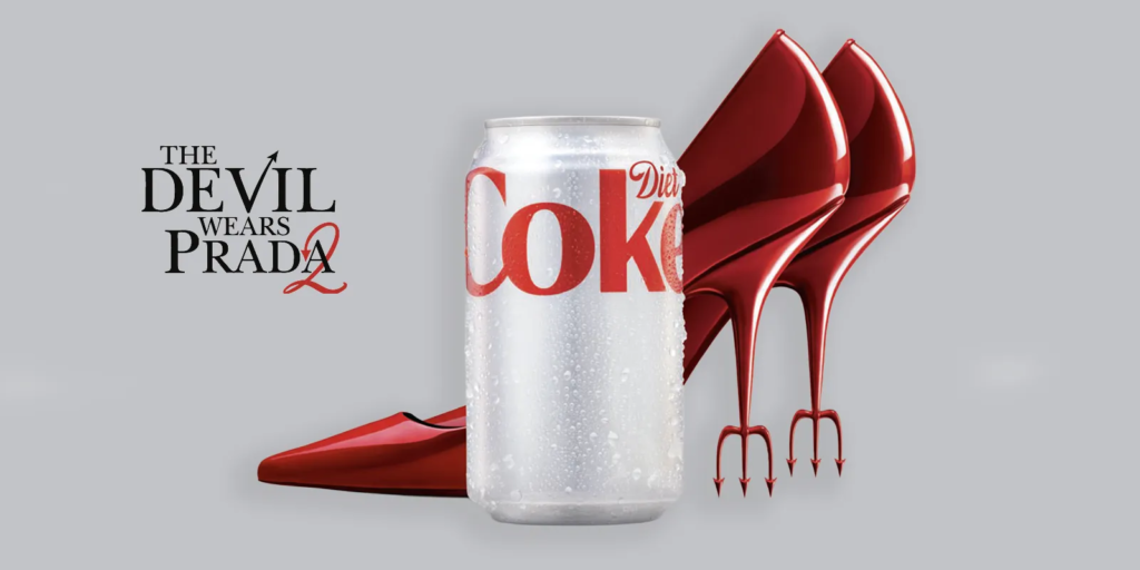 Coca-Cola faz parceria com o filme Devil Wears Prada 2