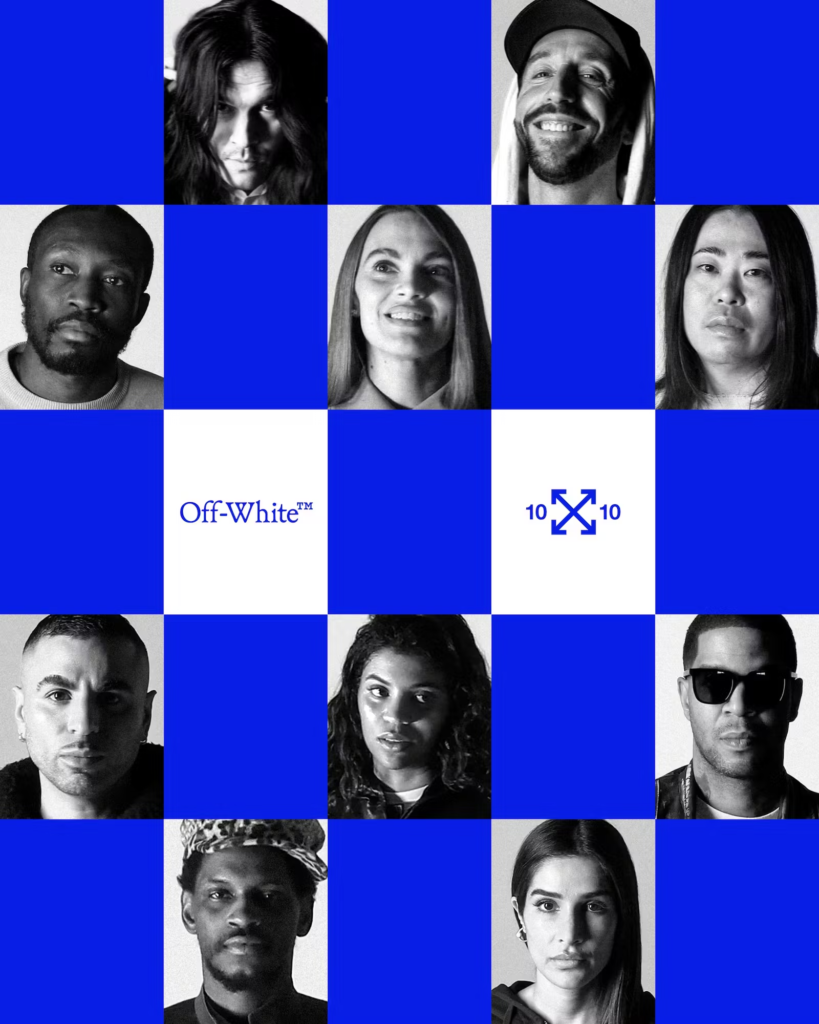 Off-White coleção 10x10 reinventa ícones da marca em parceria com artistas e designers