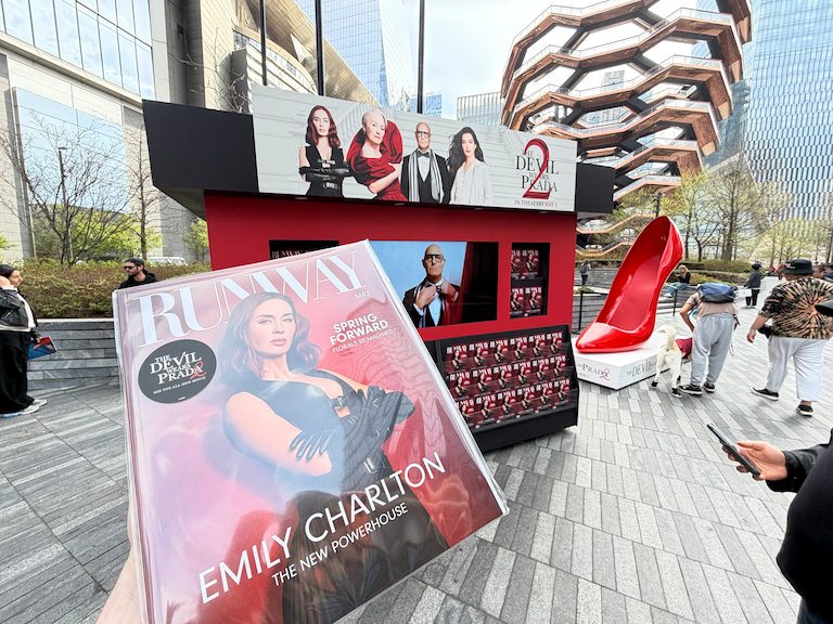 Pop-up do O Diabo Veste Prada 2 em Milão