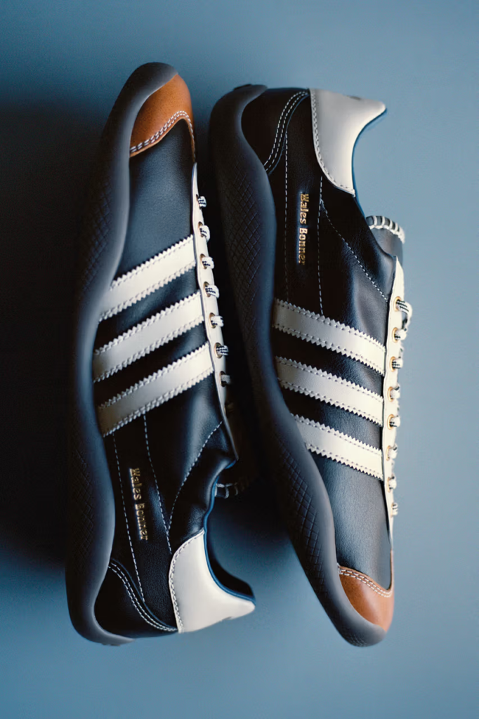 Wales Bonner e adidas reinventam o tênis Gazelle em couro exótico