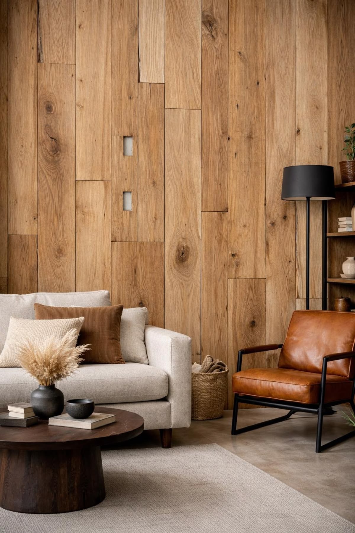 Painéis de madeira voltam a dominar os interiores