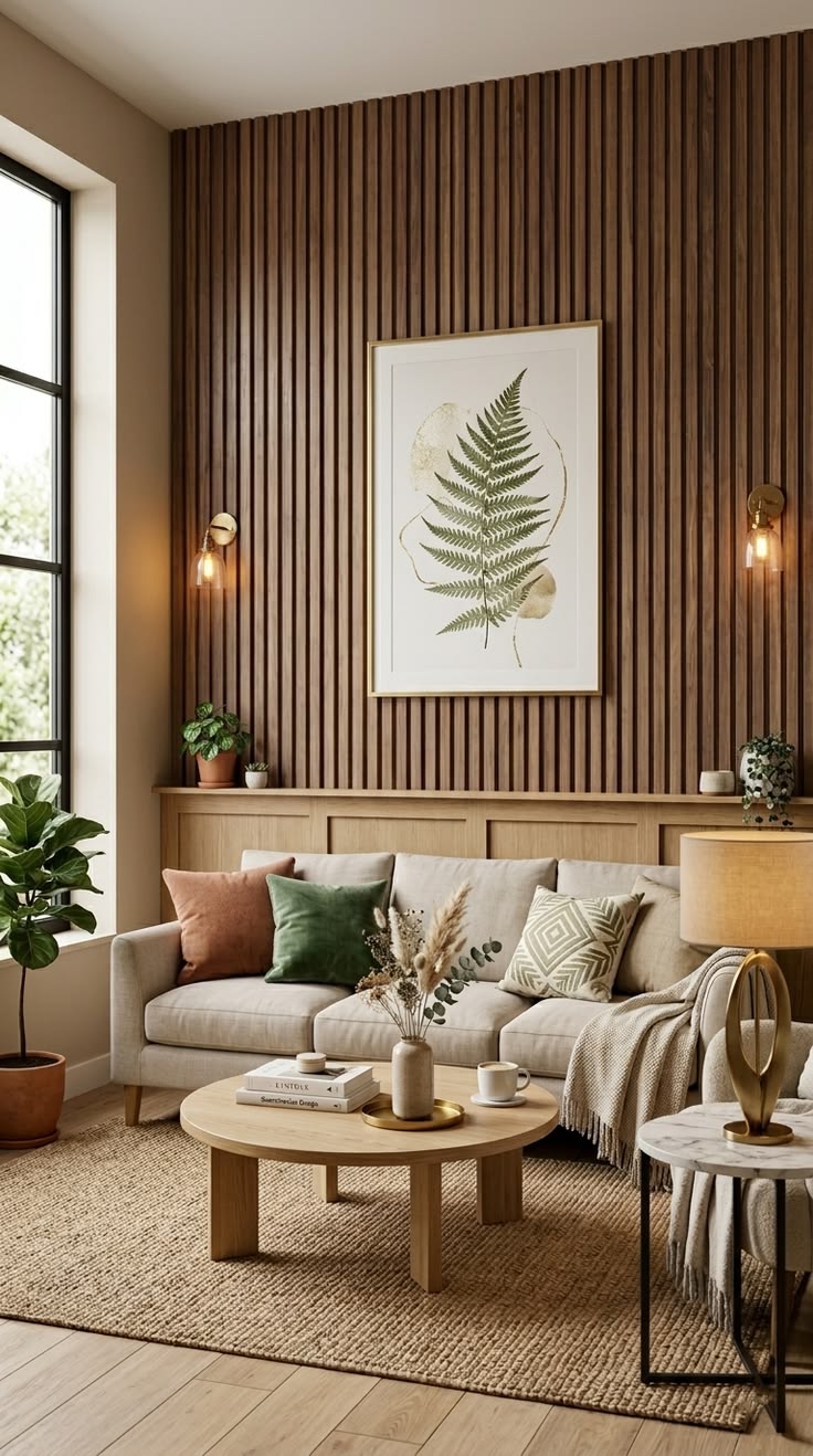 Painéis de madeira voltam a dominar os interiores