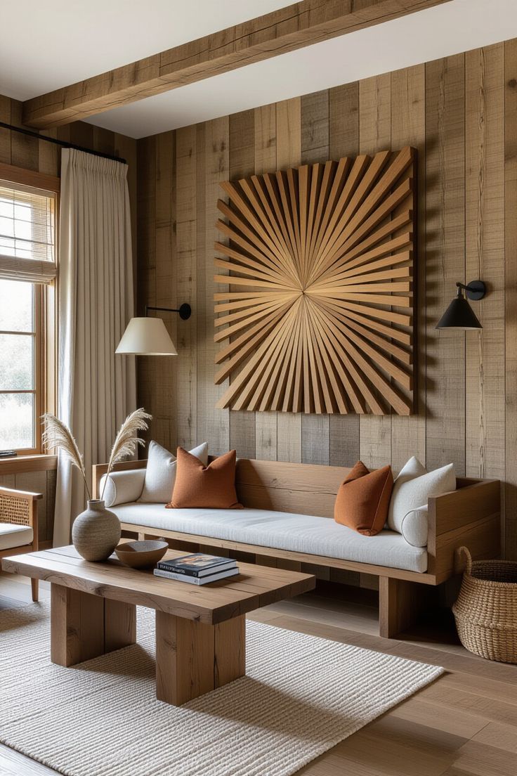 Painéis de madeira voltam a dominar os interiores