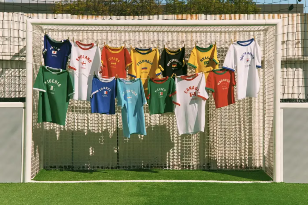 Coleção de camisetas retrô da Levi's para a Copa de 2026