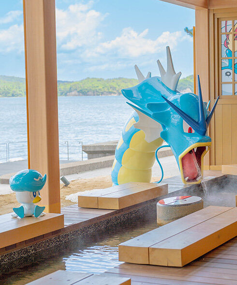 Pokémon footbath transforma Wakura Onsen no Japão