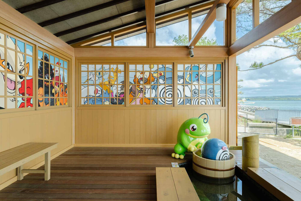 Pokémon footbath transforma Wakura Onsen no Japão