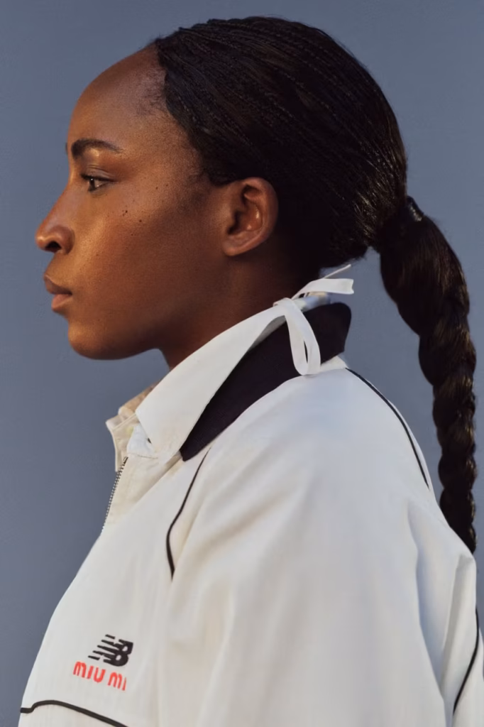 Coco Gauff estrela collab Miu Miu x New Balance
