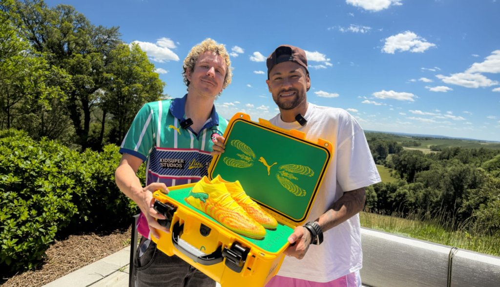 A chuteira amarela da KidSuper e Puma para Neymar Jr.