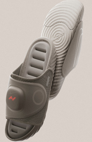 Nike lança chinelo inteligente com calor e massagem