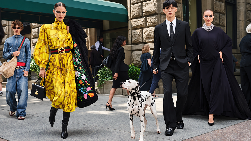 Batizada de GucciCore e fotografada por Peter Funch, a campanha troca o retrato de modelo isolada por grupos de nova-iorquinos comuns no meio da rua.